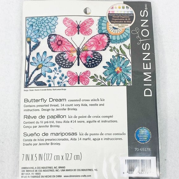 Butterfly Dream Counted Cross Stitch Kit - New - Picture 1 of 5